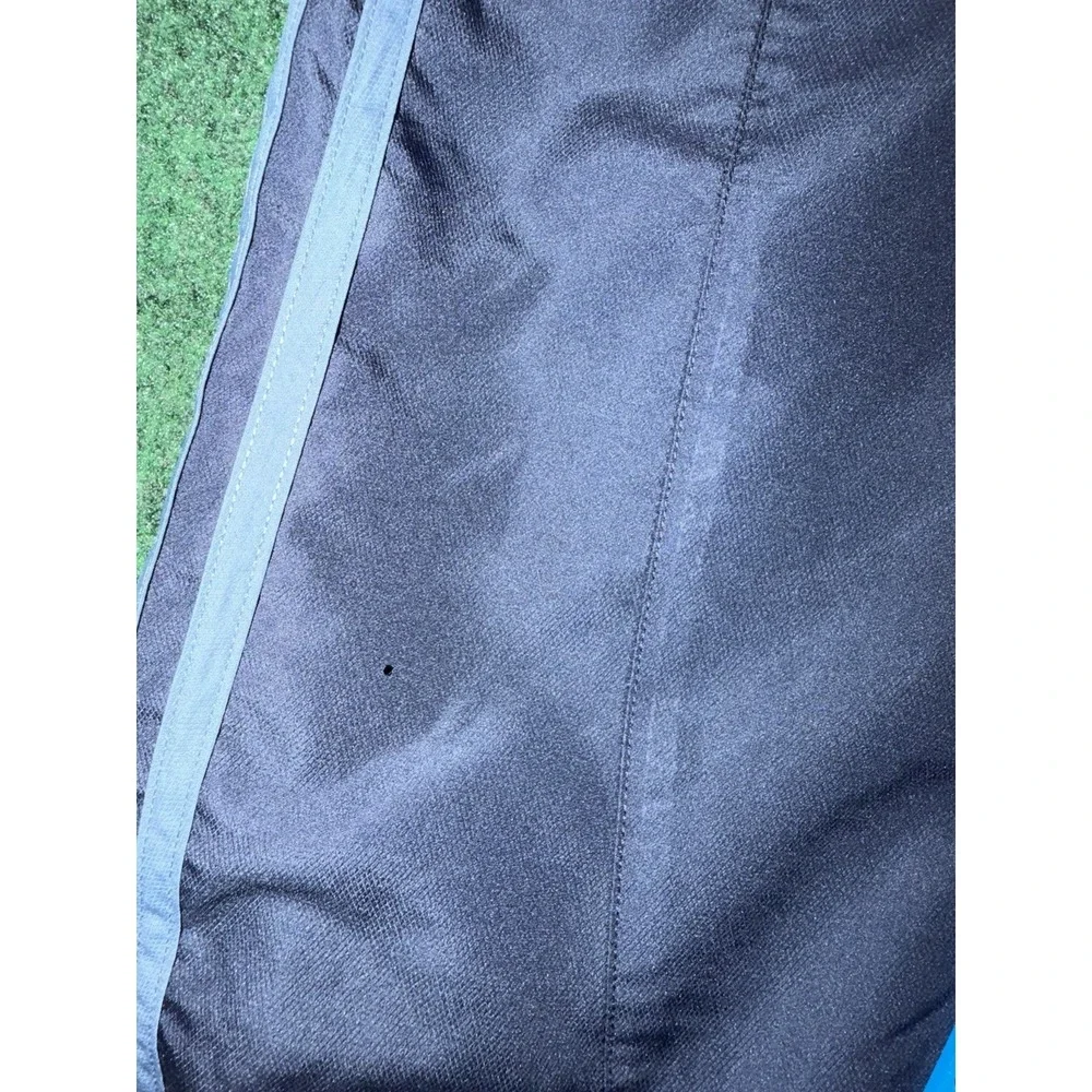 Adidas Vintage Navy Blue Windbreaker Track Pants Mens XL 3 Stripe Jogger